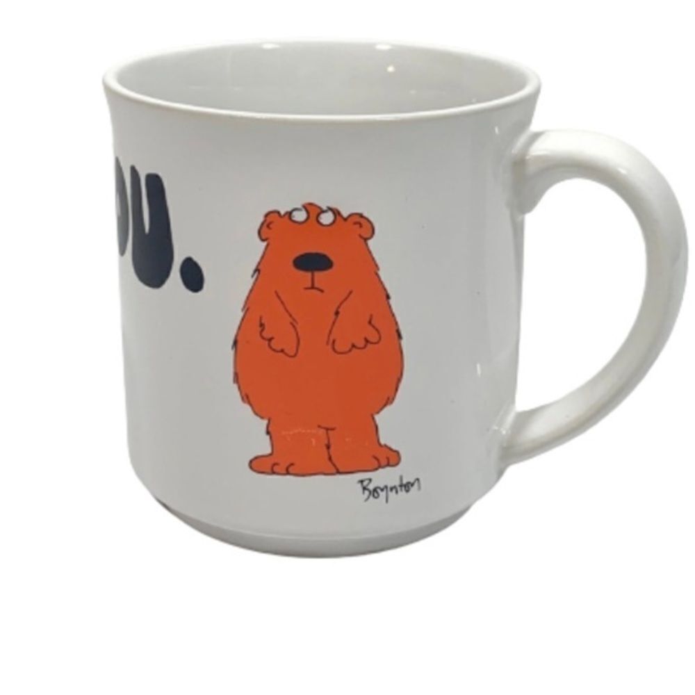 Vintage Sandra Boynton I Love You Coffee Cup. Recycled paper products. - Picture 2 of 6